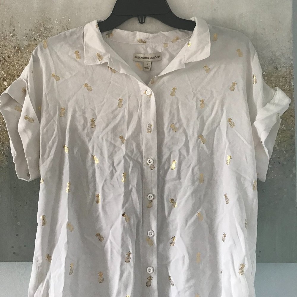 Alexander Jordan Button-Up Blouse (NWT) - Picture 8 of 12